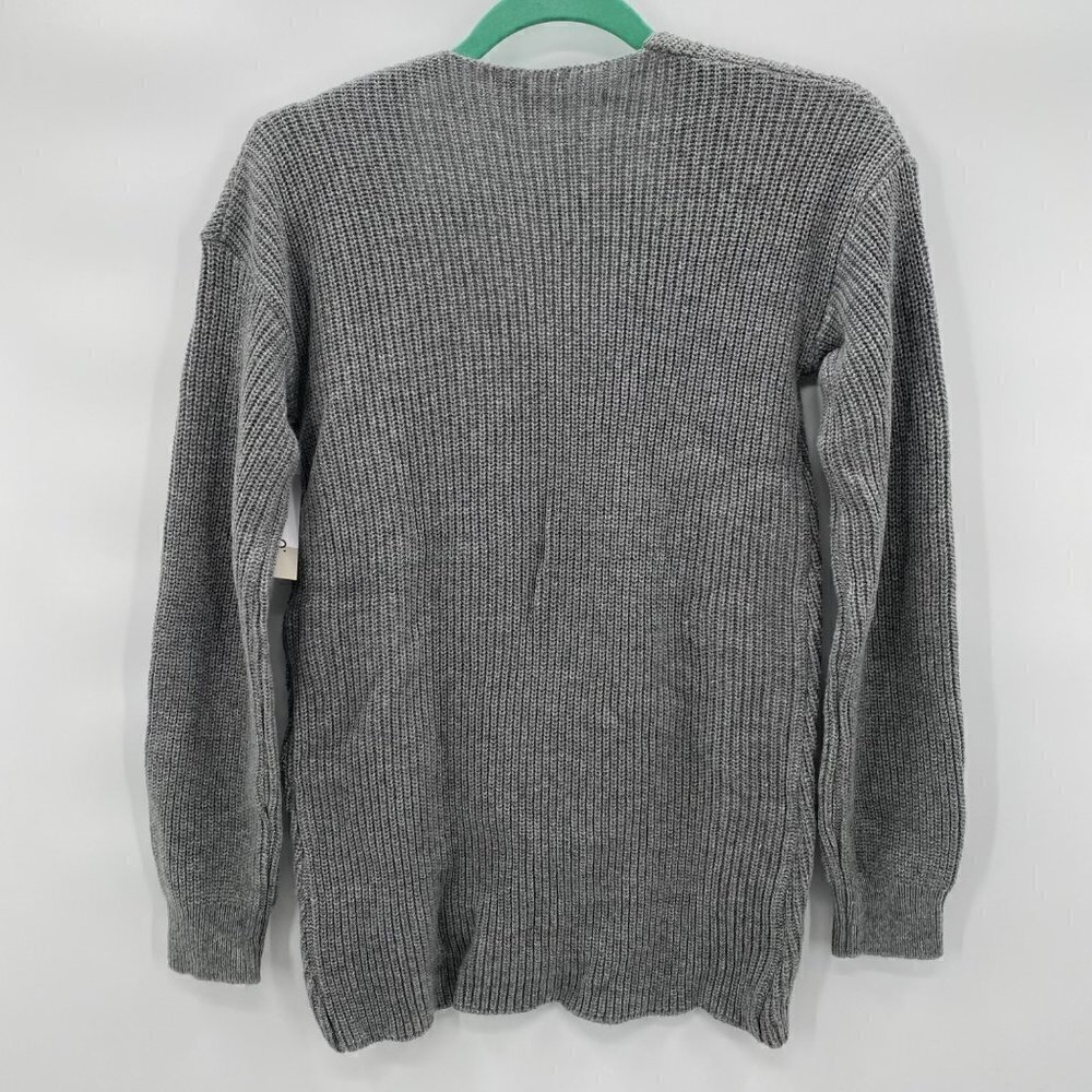 BP. Gray Oversized V-Neck Sweater Size XS - Picture 2 of 7